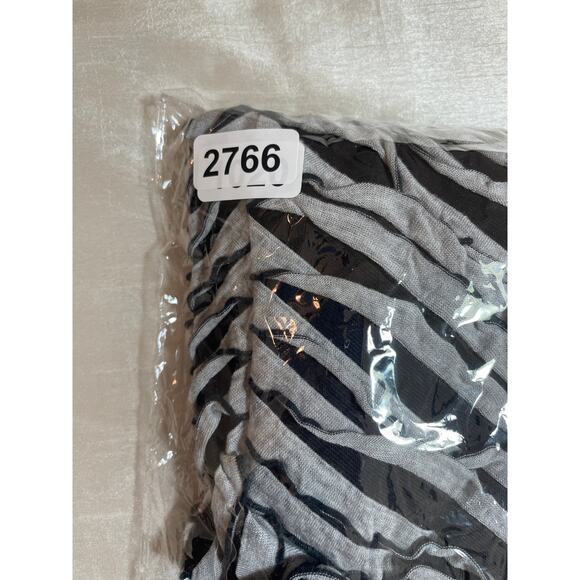 Nicole Miller Mini Dress Women M‎ Gray Black Ripple Bodycon Rave Y2K Retro Club - Picture 12 of 12